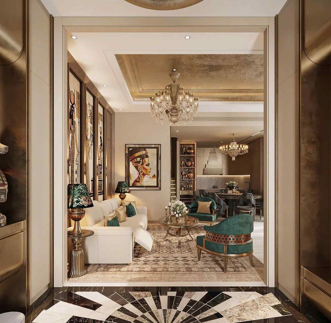 Dự án thiết kế nội thất biệt thự phong cách Luxury 235m2