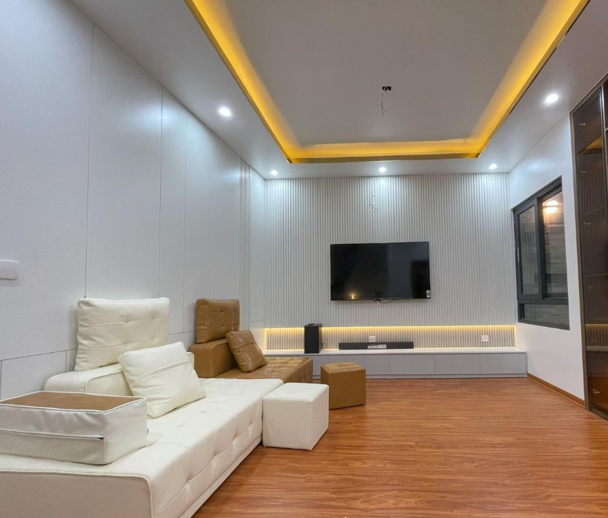 thi công nội thất nhà phố liền kề hiện đại 2 tầng tại Hà Nội