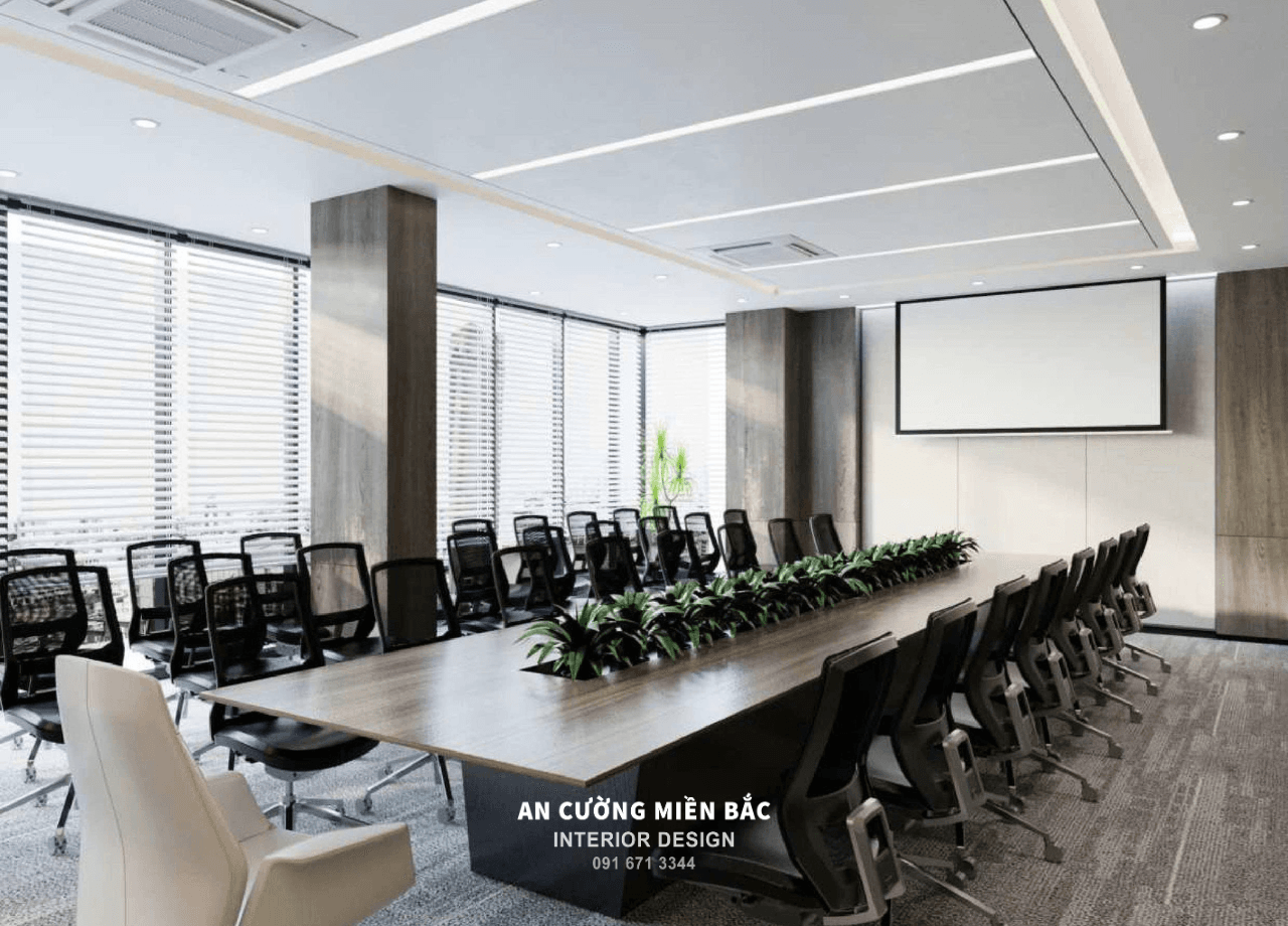 Thi công nội thất phòng Họp Tại 135 Trần Phú, Hà Đông, Hà Nội
